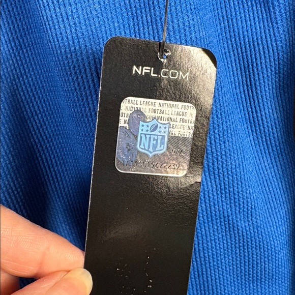 NFL Blue Team Apparel Women's Shirt waffle weave Detroit lions XL ii - Picture 5 of 7